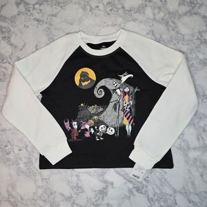 Disney The Nightmare Before Christmas Sweatshirt Glow In The Dark M 7/8